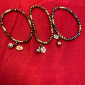 Henri Bendel set of 3 Bead Bracelets
